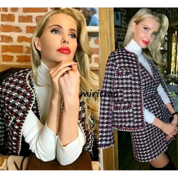 Zara Jackets & Blazers - ZARA TWEED blazer jacket XL